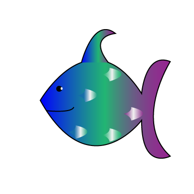 Rainbow Fish smiling