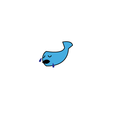 Little Blue Fish crying